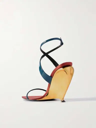 Saint Laurent Tallulah Patent-leather Wedge Sandals | Thumbnail 3 Saint Laurent Tallulah Patent-leather Wedge Sandals | Thumbnail 3