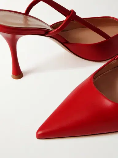 Gianvito Rossi Ascent 85 Leather Slingback Pumps | Thumbnail 4