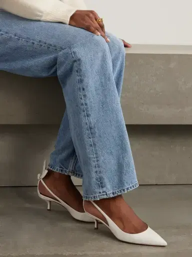 Aquazzura Bow Tie 50 Leather Pumps | Thumbnail 2 Aquazzura Bow Tie 50 Leather Pumps | Thumbnail 2