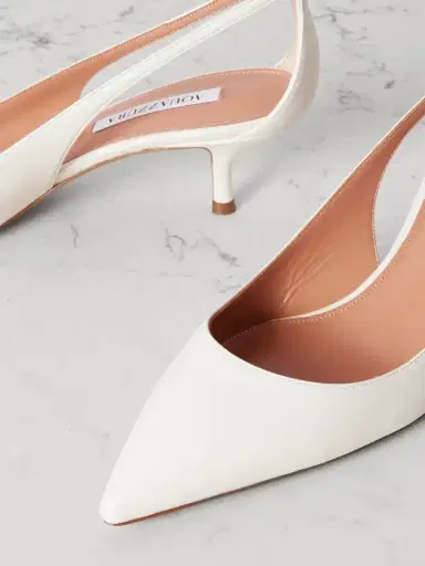 Aquazzura Bow Tie 50 Leather Pumps | Thumbnail 4 Aquazzura Bow Tie 50 Leather Pumps | Thumbnail 4