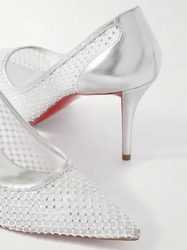 Christian Louboutin Apostropha 80 Crystal-embellished Mesh Pumps | Thumbnail 4 Christian Louboutin Apostropha 80 Crystal-embellished Mesh Pumps | Thumbnail 4
