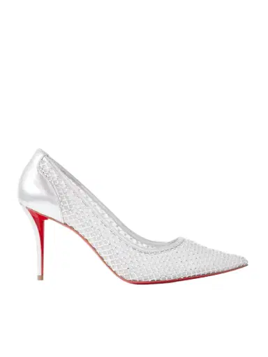 Christian Louboutin Apostropha 80 Crystal-embellished Mesh Pumps | Thumbnail 1 Christian Louboutin Apostropha 80 Crystal-embellished Mesh Pumps | Thumbnail 1