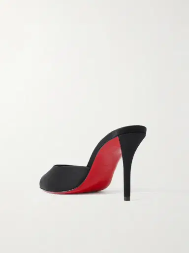 Christian Louboutin Apostropha 80 Satin Mules | Thumbnail 3 Christian Louboutin Apostropha 80 Satin Mules | Thumbnail 3