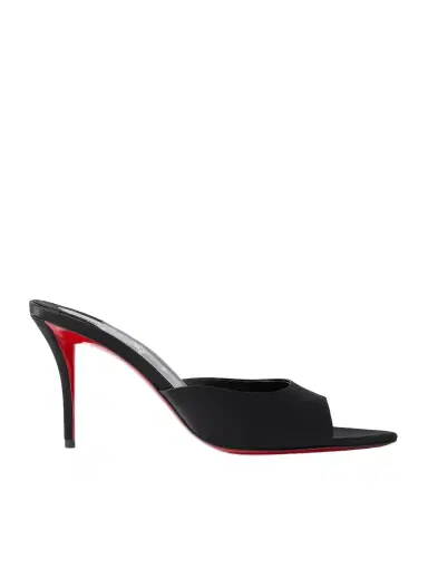 Christian Louboutin Apostropha 80 Satin Mules | Thumbnail 1 Christian Louboutin Apostropha 80 Satin Mules | Thumbnail 1