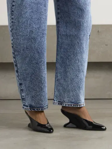 Alaïa Patent-leather Wedge Mules | Thumbnail 2 Alaïa Patent-leather Wedge Mules | Thumbnail 2