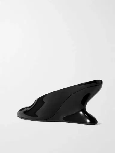 Alaïa Patent-leather Wedge Mules | Thumbnail 3 Alaïa Patent-leather Wedge Mules | Thumbnail 3