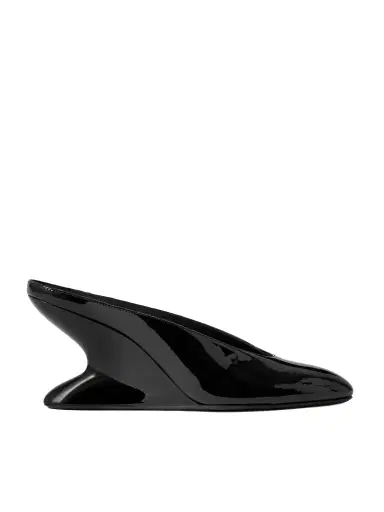 Alaïa Patent-leather Wedge Mules | Thumbnail 1 Alaïa Patent-leather Wedge Mules | Thumbnail 1