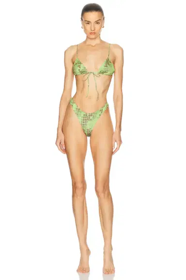 Heavy Manners Triangle Front Tie Bikini Top | Thumbnail 4 Heavy Manners Triangle Front Tie Bikini Top | Thumbnail 4