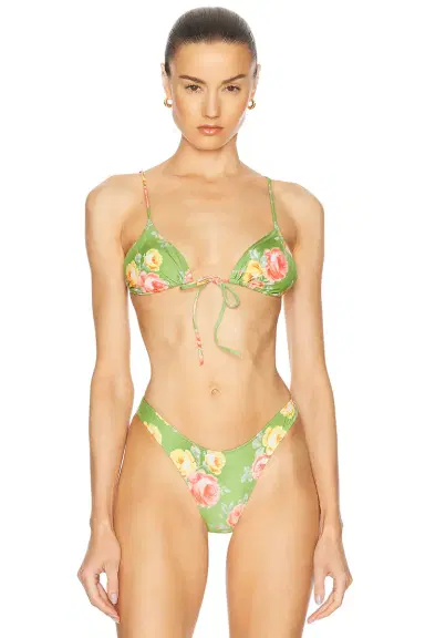 Heavy Manners Triangle Front Tie Bikini Top | Thumbnail 1 Heavy Manners Triangle Front Tie Bikini Top | Thumbnail 1