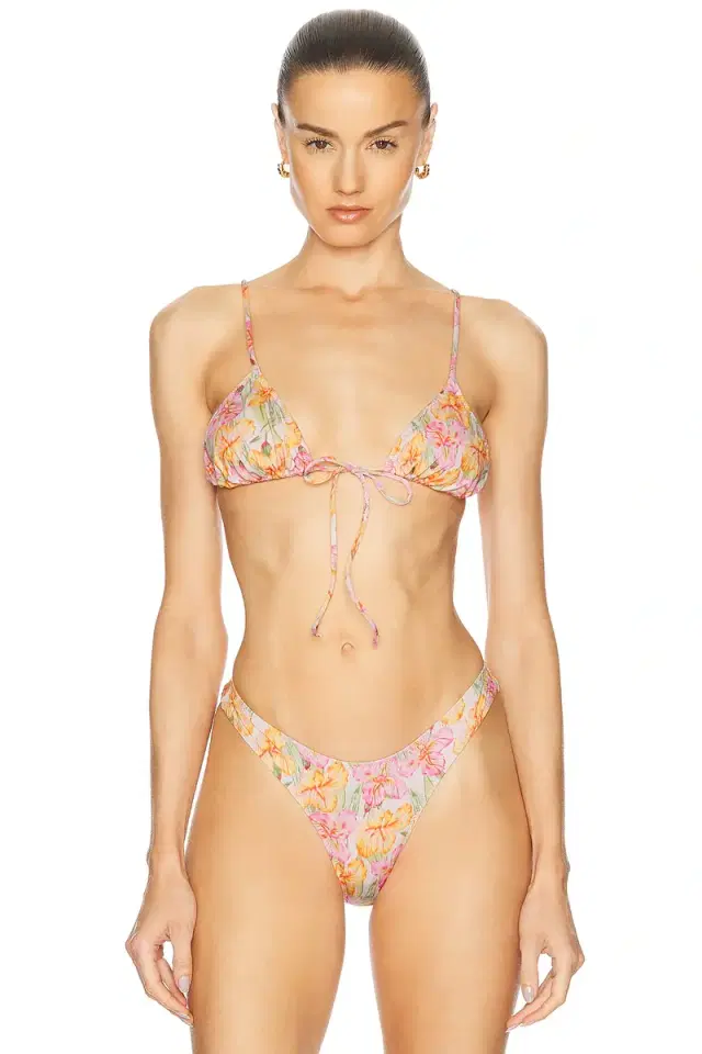 Heavy Manners Triangle Front Tie Bikini Top