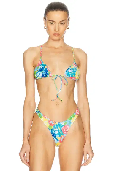 Heavy Manners Triangle Front Tie Bikini Top | Thumbnail 1 Heavy Manners Triangle Front Tie Bikini Top | Thumbnail 1
