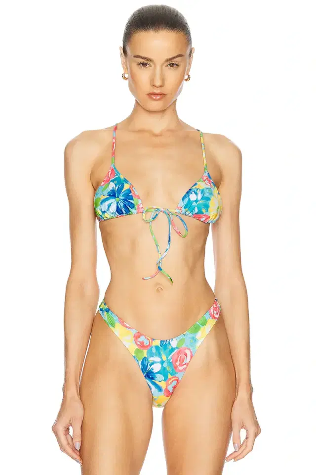 Heavy Manners Triangle Front Tie Bikini Top