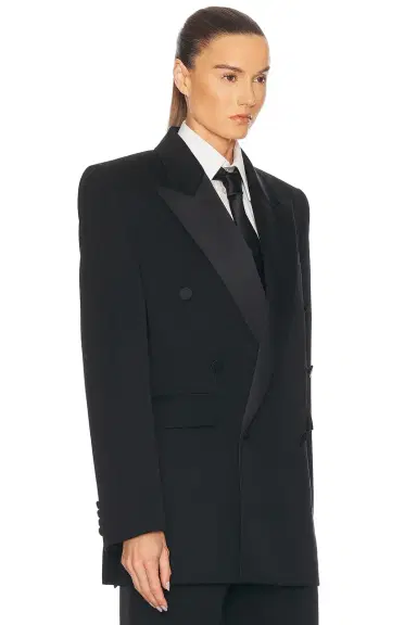 Saint Laurent Double Breasted Blazer | Thumbnail 2
