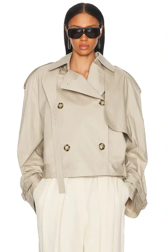 Stella McCartney Light Cotton Short Trench Coat