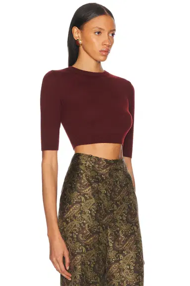 Saint Laurent Cropped Top | Thumbnail 2 Saint Laurent Cropped Top | Thumbnail 2