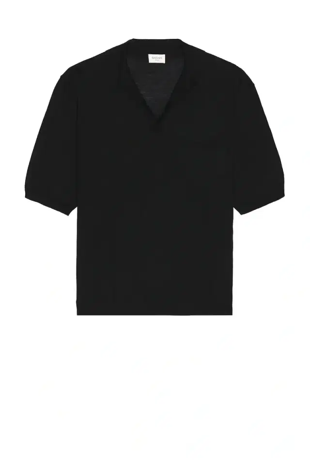 Saint Laurent Short Sleeve Polo Sweater