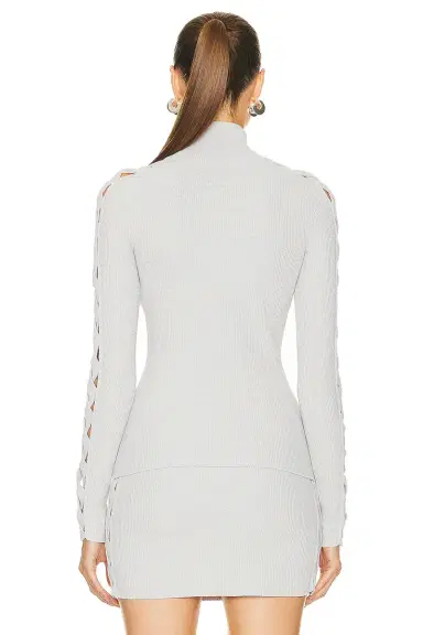 Alaïa Long Sleeve Turtleneck Top | Thumbnail 3 Alaïa Long Sleeve Turtleneck Top | Thumbnail 3
