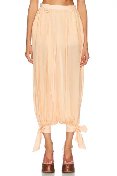 Chloé Ribbon Tied Trouser | Thumbnail 1 Chloé Ribbon Tied Trouser | Thumbnail 1