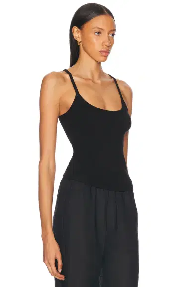 ENZA COSTA Cotton Rib U Tank Top | Thumbnail 2