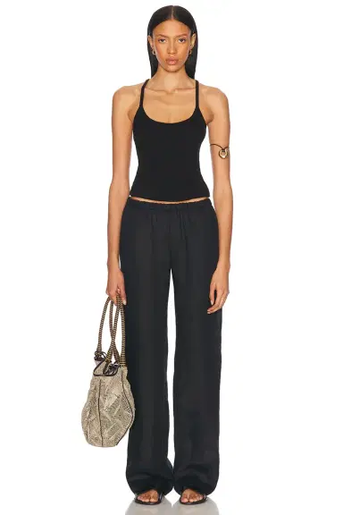 ENZA COSTA Cotton Rib U Tank Top | Thumbnail 4