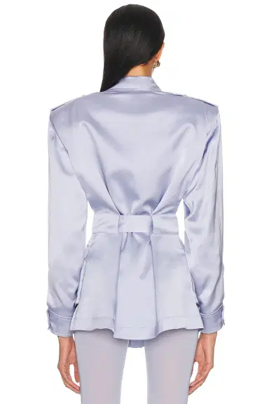 Alexandre Vauthier Satin Tailoring Jacket | Thumbnail 4 Alexandre Vauthier Satin Tailoring Jacket | Thumbnail 4