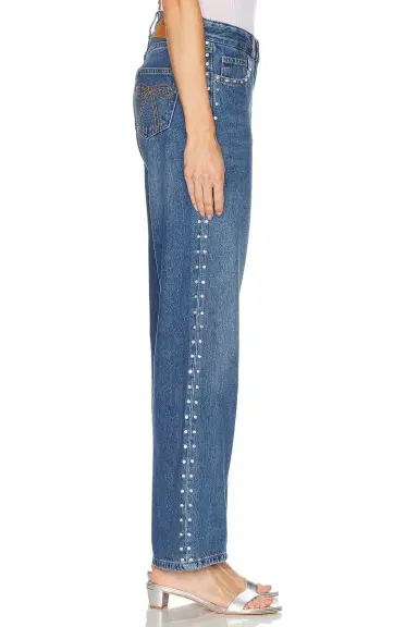Sandy Liang Updo Straight Leg Jeans | Thumbnail 3