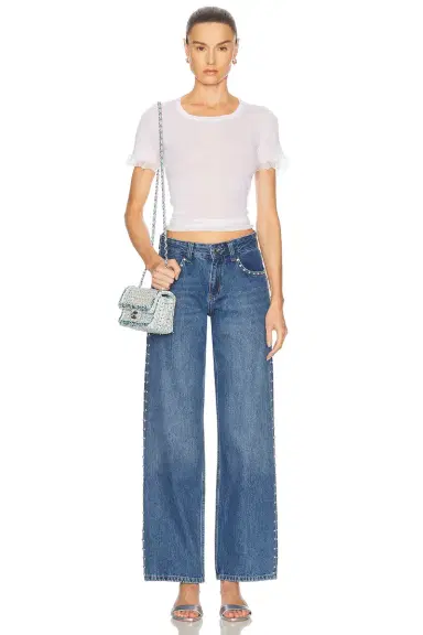 Sandy Liang Updo Straight Leg Jeans | Thumbnail 5