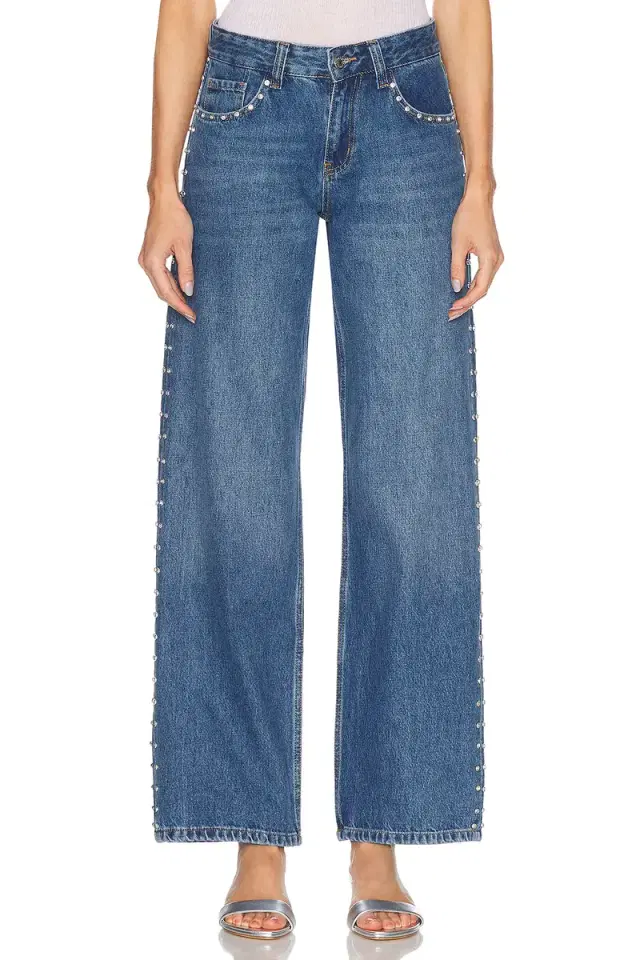 Sandy Liang Updo Straight Leg Jeans
