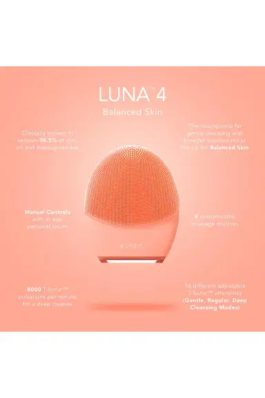 Foreo Luna 4 Facial Cleansing & Firming Device For Balanced Skin | Thumbnail 7 Foreo Luna 4 Facial Cleansing & Firming Device For Balanced Skin | Thumbnail 7