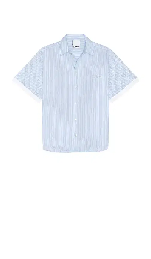 Le Père Double Short Sleeve Button Down Shirt