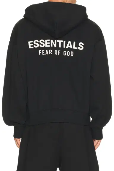 Fear of God Essentials Classic Fit Fleece Zip Up Hoodie | Thumbnail 3