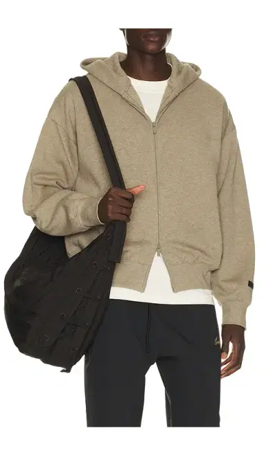 Fear of God Essentials Classic Fit Fleece Zip Up Hoodie | Thumbnail 2