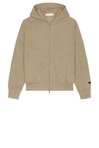 Fear of God Essentials Classic Fit Fleece Zip Up Hoodie | Thumbnail 7