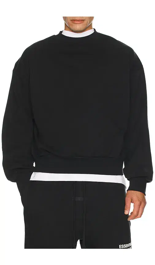 Fear of God Essentials Classic Fit Fleece Crew Neck Sweatshirt