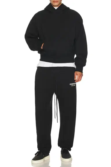Fear of God ESSENTIALS Classic Fit Fleece Hoodie | Thumbnail 2 Fear of God ESSENTIALS Classic Fit Fleece Hoodie | Thumbnail 2