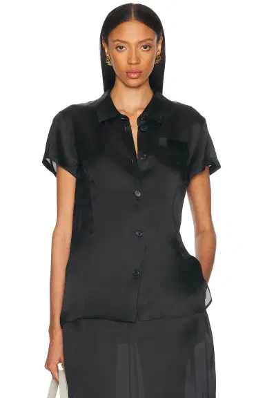KHAITE Keefe Satin Top | Thumbnail 1 KHAITE Keefe Satin Top | Thumbnail 1