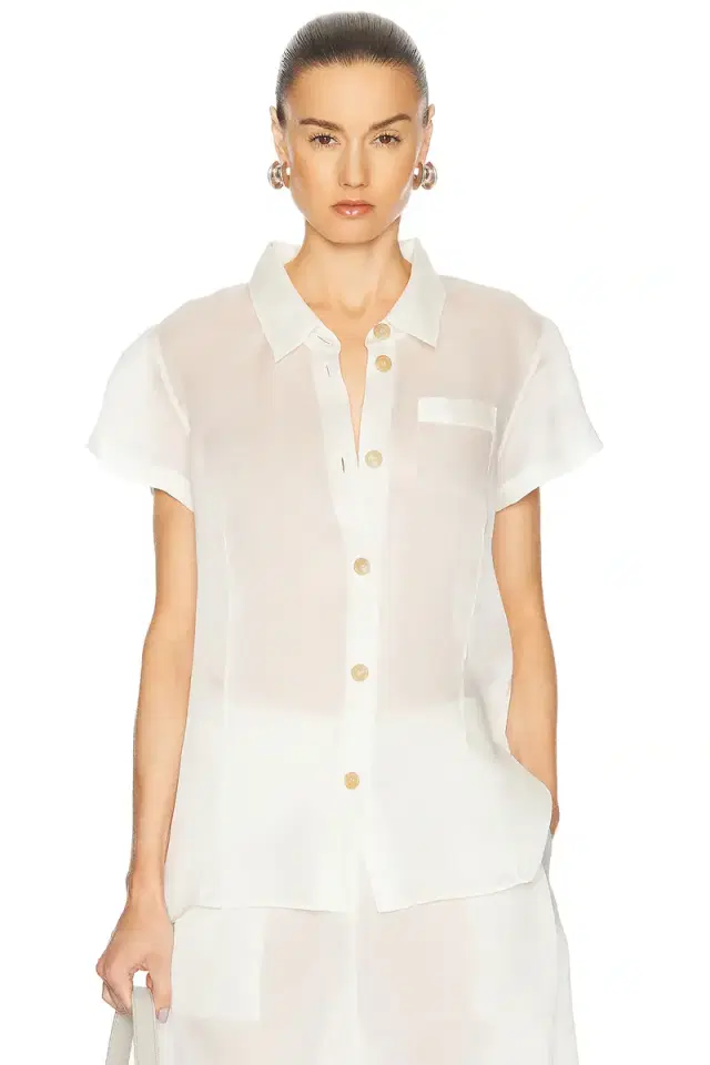 KHAITE Keefe Organza Top