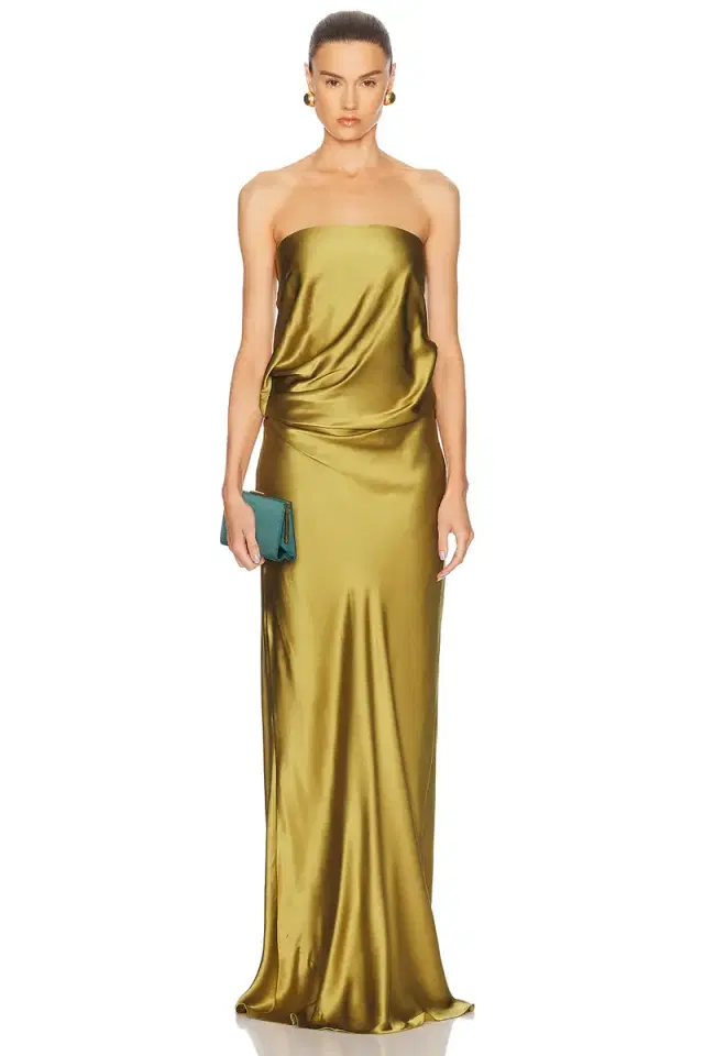 The Sei Draped Strapless Gown