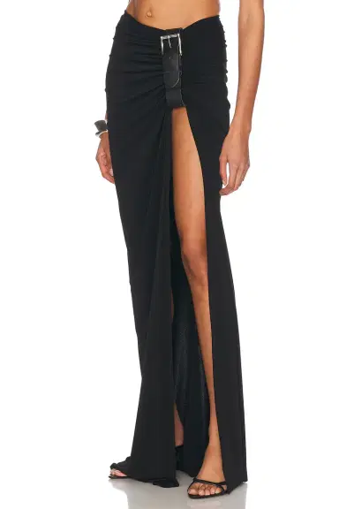 Sid Neigum Floor Length Gathered Belt Skirt | Thumbnail 5