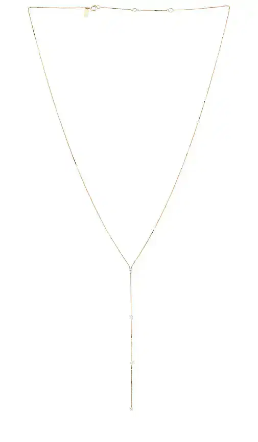 EF COLLECTION Diamond Callae Lariat Necklace