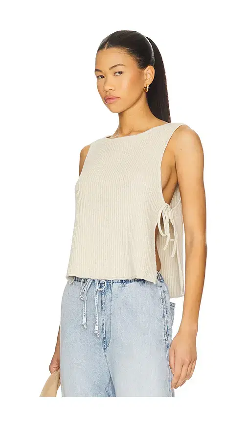 Free People x free-est Lizzie Sweater Top In Summer Sand