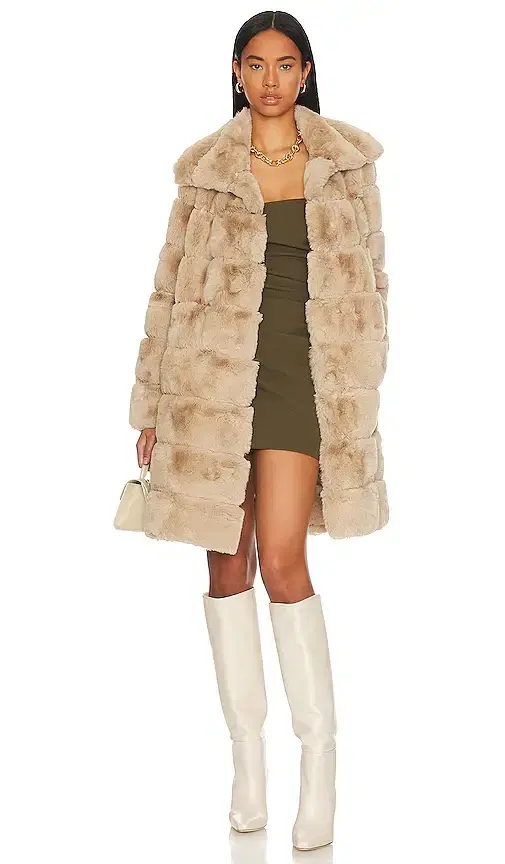 Adrienne Landau x REVOLVE Faux Fur Long Coat