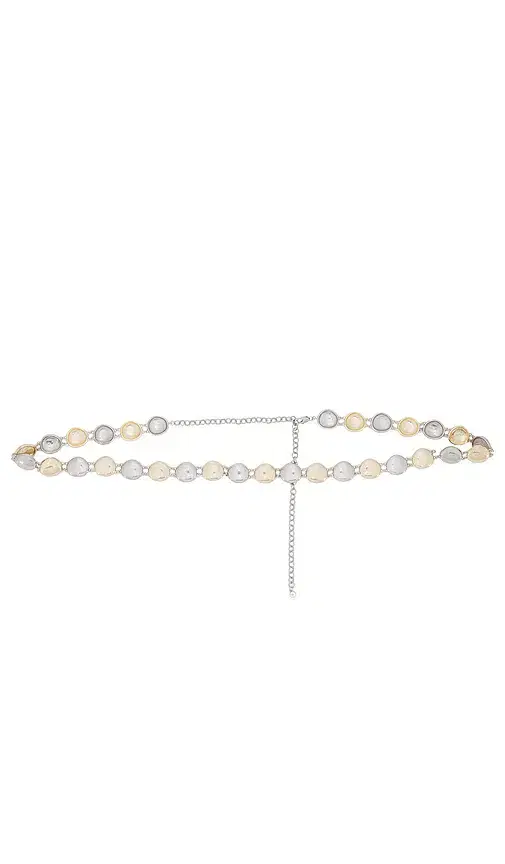 Ettika Polished Pebble Mixed Metal Belt