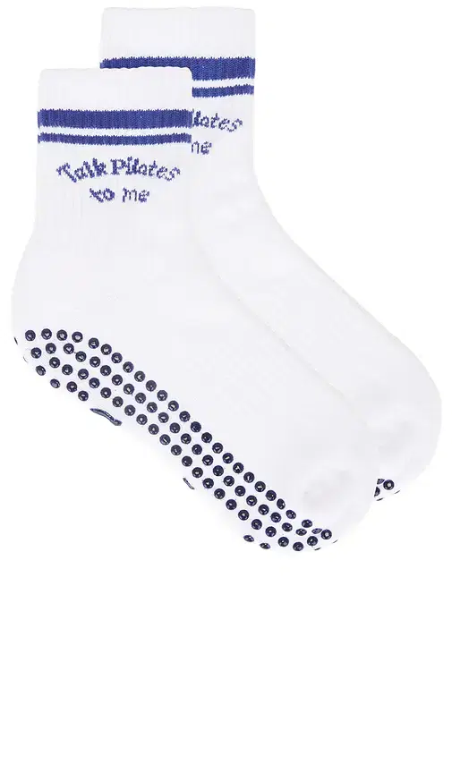 Talk Pilates To Me Grip Socks
