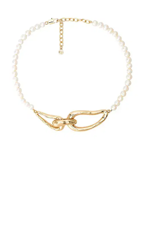 Ettika Molten Muse Pearl Necklace