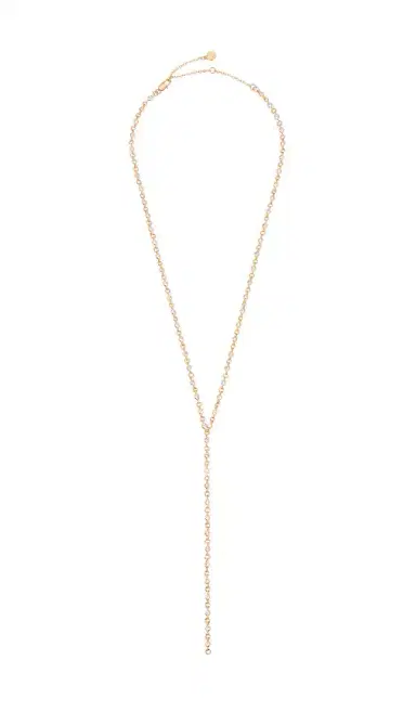 Ettika Dainty Crystal Disc Chain Lariat Necklace | Thumbnail 1 Ettika Dainty Crystal Disc Chain Lariat Necklace | Thumbnail 1