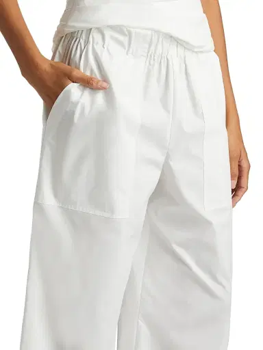 Simkhai Women's Arden Wide-Leg Pants - White - Size XS | Thumbnail 6 Simkhai Women's Arden Wide-Leg Pants - White - Size XS | Thumbnail 6