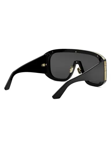 Dior Women's Diorgraphique M2U 134MM Shield Sunglasses - Shiny Black Smoke | Thumbnail 6 Dior Women's Diorgraphique M2U 134MM Shield Sunglasses - Shiny Black Smoke | Thumbnail 6