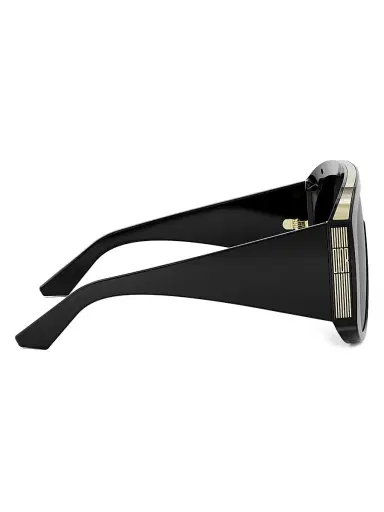 Dior Women's Diorgraphique M2U 134MM Shield Sunglasses - Shiny Black Smoke | Thumbnail 7 Dior Women's Diorgraphique M2U 134MM Shield Sunglasses - Shiny Black Smoke | Thumbnail 7