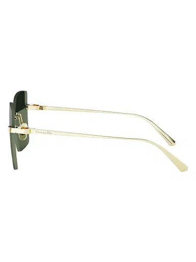 Dior Women's C S3U 60MM Square Sunglasses - Shiny Gold Green | Thumbnail 3